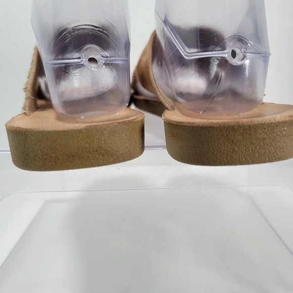 Antelope Stone Crisscross Yasmine Tan Leather Sandals Womens 7-7.5 Summer - Picture 3 of 8